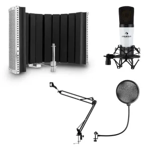 Auna MIC-920 USB, mikrofonski set, V5, mikrofon, nosač za mikrofon, POP filter, apsorpcijski panel #5744