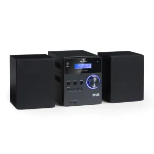 Auna MC-20 DAB micro stereo sustav, DAB +, Bluetooth, daljinski upravljač, crna boja