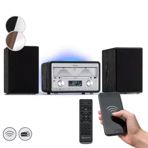 Auna Elton, stereo sustav, CD, BT, MP3, DAB+, FM radio, VU metar, pozadinsko osvjetljenje #339335