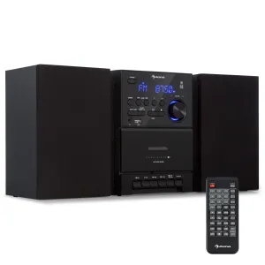Auna MC-40 DAB, stereo sustav, UKW/DAB+, Bluetooth, CD, kaseta, USB, daljinski upravljač #3966