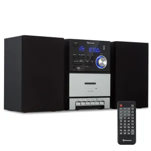 Auna MC-40 DAB, stereo sustav, UKW/DAB+, Bluetooth, CD, kaseta, USB, daljinski upravljač #3967