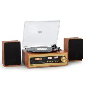 Auna Oxford SE, mini stereo sustav, DAB+/FM, BT funkcija, vinil, CD, AUX-In #5186