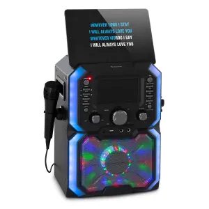 Auna Rockstar Plus, karaoke sustav, karaoke uređaj, bluetooth, USB, CD, LED emisija, cinch