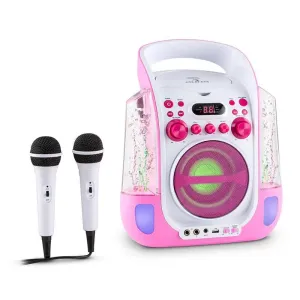 Auna Kara Liquida, karaoke sustav, CD, USB , MP3, fontana, LED, 2 x mikrofon, prijenosni #736