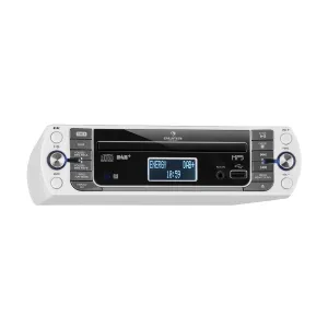 Auna KR-400 CD, kuhinjski radio, DAB+/PLL FM radio, CD/MP3 player, srebrna boja