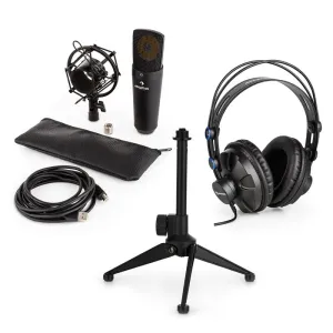 Auna MIC-920B USB, mikrofon set V1 – slušalice, kondenzatorski mikrofon, stalak