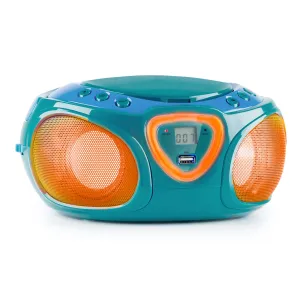 Auna Roadie CD Boombox UKW Radio Light Show CD player Bluetooth 5.0 #4175