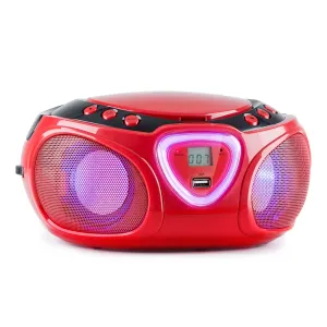 Auna Roadie CD Boombox UKW Radio Light Show CD player Bluetooth 5.0 #4176