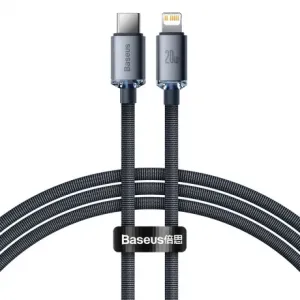Baseus Crystal Shine kabel USB-C / Lightning 20W 2m, crno #361971