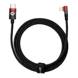 Baseus MVP Elbow kabel USB-C / Lightning 20W 2m, crno/crvena #362221