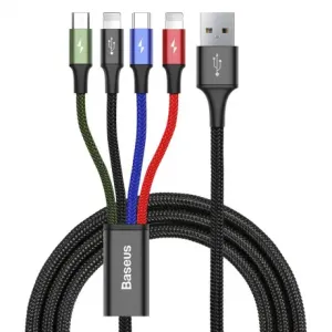 Baseus Rapid kabel USB / 2x Lightning / USB-C / Micro USB 3.5A 1.2m, crno #362285