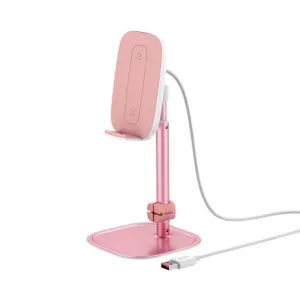 Baseus Telescopic držač za mobitel / tablet s bežično punjenje, ružičasta