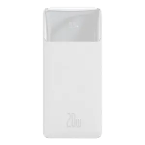 Baseus Bipow Power Bank 10000mAh 2x USB / USB-C / micro USB 20W, bijela #362240