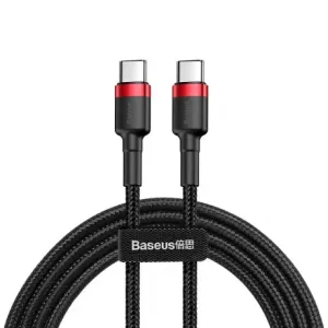 Baseus Cafule kabel USB-C / USB-C PD2.0 3A QC 3.0 2m, crno/crvena