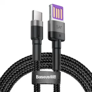 Baseus Cafule kabel USB / USB-C Quick Charge 1m, siva/crno  #362333