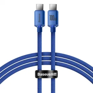 Baseus Crystal Shine kabel USB-C / USB-C 5A 100W 1.2m, plava #361978