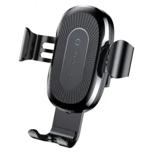 Baseus Wireless Charger Gravity držač mobitela za auto, Qi bežični punjač, crno