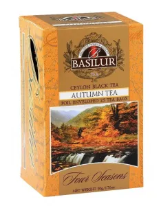 Aromatizovaný černý čaj, Basilur Four Seasons Autumn Tea, porcovaný s přebalem, 25 sáčků