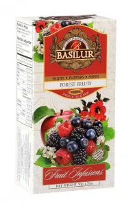 Ovocný čaj, Basilur Fruit Forest Fruits, porcovaný bez přebalu, 25 sáčků