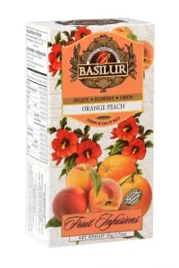 Ovocný čaj, Basilur Fruit Orange Peach, porcovaný bez přebalu, 25 sáčků
