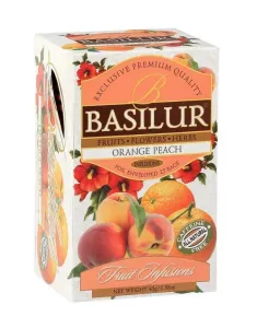 Ovocný čaj, Basilur Fruit Orange Peach, porcovaný s přebalem, 25 sáčků