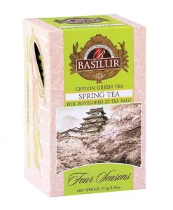 Zelený čaj, Basilur Four Seasons Spring Tea, porcovaný s přebalem, 25 sáčků