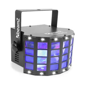 Beamz LED Butterfly 3x3W RGB + 14xSMD Strobe, način kontrole pomoću glazbe ili automatski način