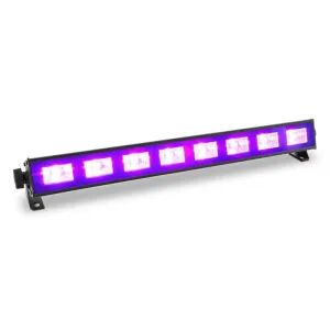 Beamz BUV93, LED traka, crno svjetlo, svjetlosna traka s prekidačem, 8 x 3 W, UV LED