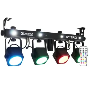 Beamz LED ASTRO, 4-some LED svjetlosni efekt, 4 x 10 W COB LED, pedala