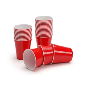 BeerCup Nadal 10 Oz, crvene party čaše, American University style, 295 ml, višekratne #4466