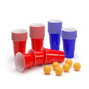 BeerCup Nadal, 16 Oz, Red & Blue Party Pack, čaše, dvije boje, uključujući loptice i pravila #4452