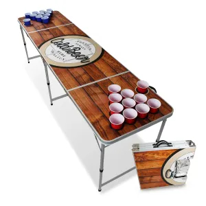 BeerCup Backspin Beer Pong, stol, set, drveni, pretinac za led, 6 loptica, 50 šalica, 50 shots #4436