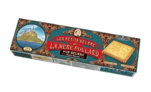Máslové sušenky, La Mére Poulard Petit Beurre, krabička, 145 g