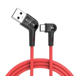 Blitzwolf BW-AC1 kabel USB / USB-C 3A 1.8m, crvena #362365