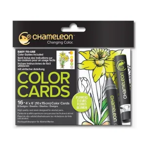 Kartice za bojenje Chameleon Flowers - 16 kom (color cards)