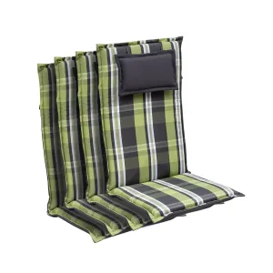 Blumfeldt Donau, jastuk za stolicu, visoki naslon, za vrtnu stolice, poliester, 50 × 120 × 6 cm, 4 x podloška #3939