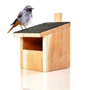 Blumfeldt Kućica za ptice koje se gnijezde u polušupljinama, viseća naprava, asfaltni krov, drvo crvenog cedra