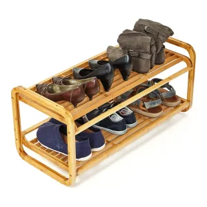 Blumfeldt Kutija za cipele, višenamjenski ormar, 2 police, 6 pari cipela, proširivi, izdržljivi, bambus