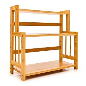 Blumfeldt Stalak za začine, 3 mjesta za odlaganje, 18 × 41 × 41,5 cm, održivo, bambus