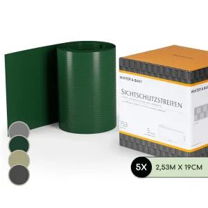 Blumfeldt Zaštitne trake, zaštitna ograda, PVC tvrda plastika, 2,53 × 0,19 m #3960