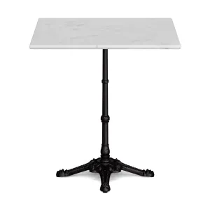 Blumfeldt Patras Lux, bistro stol, mramorna ploča stola, 60 x 60 cm, baza od lijevanog željeza