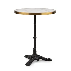 Blumfeldt Patras Lux, bistro stol s podnožjem s tri noge, mramorni stol, Ø: 57,5 ​​cm, visina: 72 cm #3248