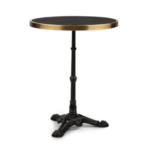 Blumfeldt Patras Lux, bistro stol s podnožjem s tri noge, mramorni stol, Ø: 57,5 ​​cm, visina: 72 cm #3251
