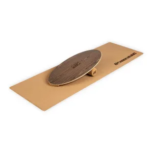 BoarderKING Indoorboard Allrounder, daska za balans, podloga, valjak, drvo / pluto