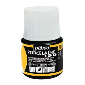 Boja sa efektom table za porculan Pebeo Porcelain 150 45 ml - crna ()