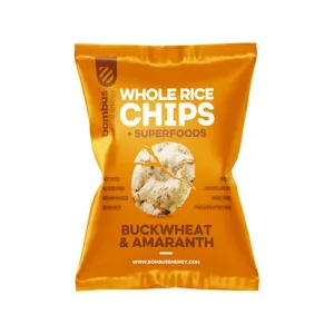 Rýžové chipsy, BOMBUS ENERGY BUCKWHEAT&AMARANTH, 60 g