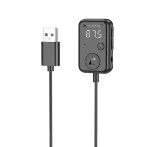 Borofone BC49 Bluetooth FM audio adapter USB, crno
