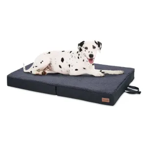 Brunolie Paco, krevet za psa, jastuk za psa, perivi, ortopedski, protuklizni, prozračni, preklopmemorijska pjena, veličiL (100 × 10 × 70 cm) #396994