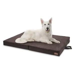 Brunolie Paco, krevet za psa, jastuk za psa, perivi, ortopedski, protuklizni, prozračni, preklopmemorijska pjena, veličiXL (120 × 10 × 85 cm) #3704