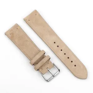 BStrap Suede Leather remen za Xiaomi Amazfit Stratos 2/2S/3, beige